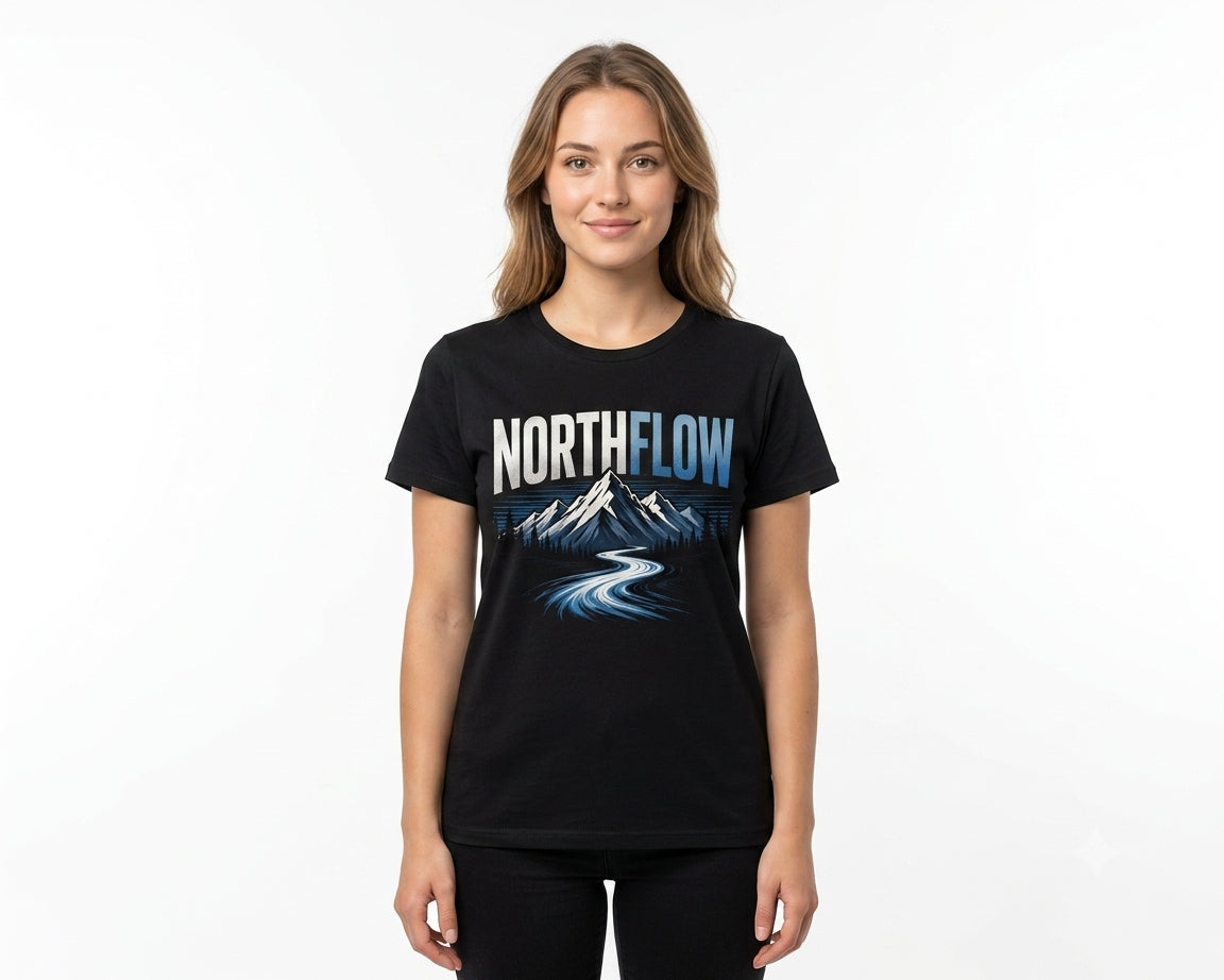 Northflow Mountain Graphic T-Shirt – Premium Soft Unisex Outdoor Adventure Tee