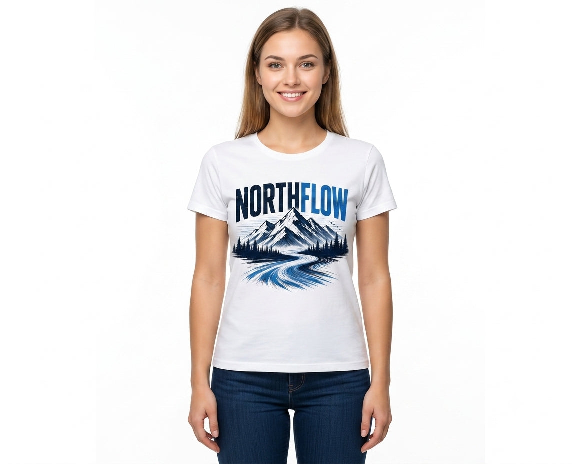 Northflow Mountain Graphic T-Shirt – Premium Soft Unisex Outdoor Adventure Tee