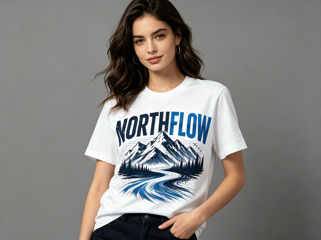 Northflow Mountain Graphic T-Shirt – Premium Soft Unisex Outdoor Adventure Tee