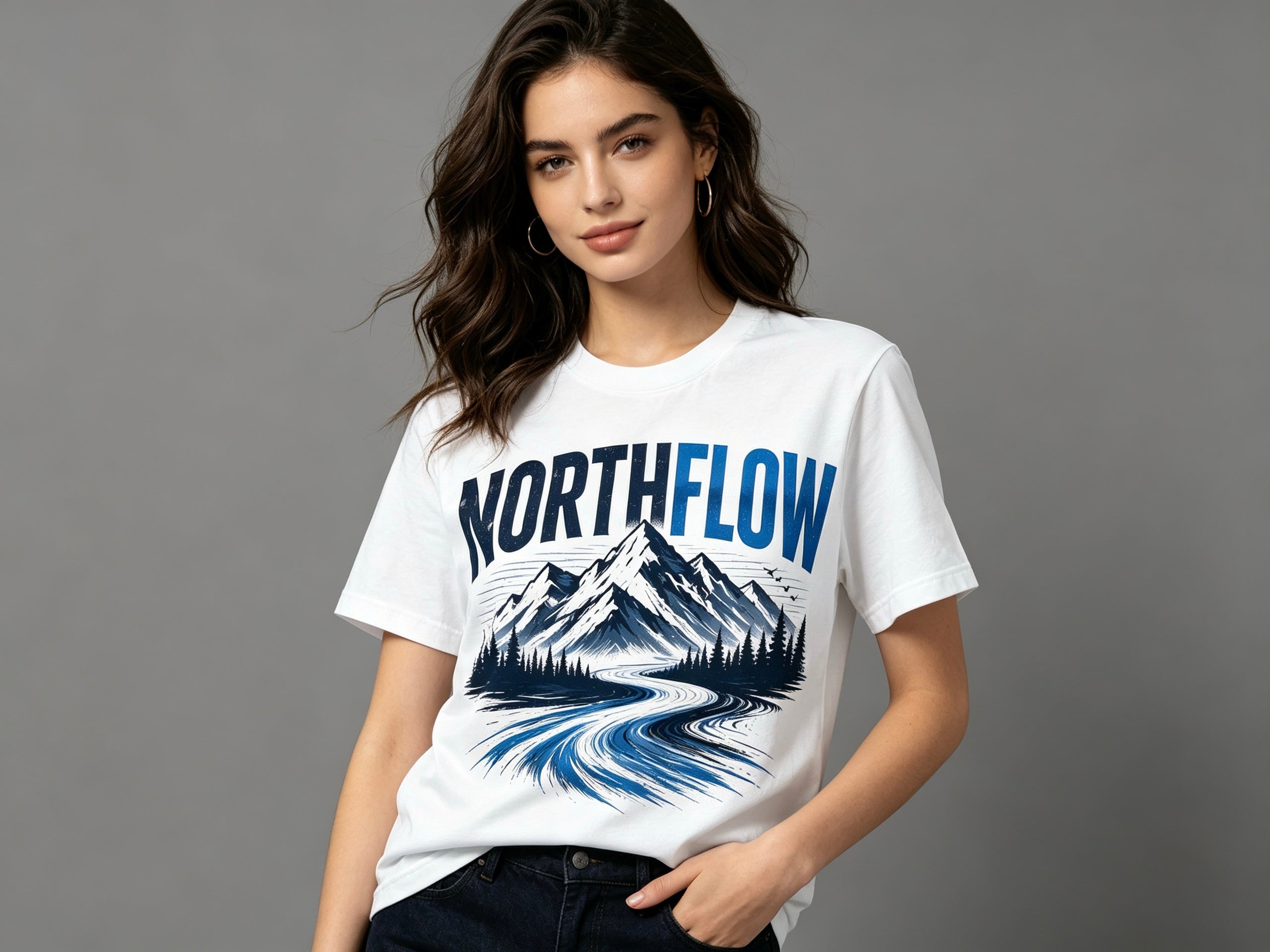 Northflow Mountain Graphic T-Shirt – Premium Soft Unisex Outdoor Adventure Tee