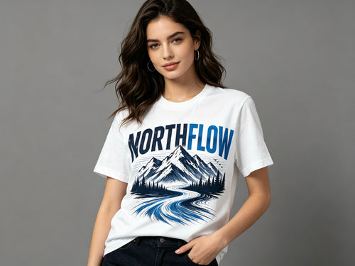 Northflow Mountain Graphic T-Shirt – Premium Soft Unisex Outdoor Adventure Tee